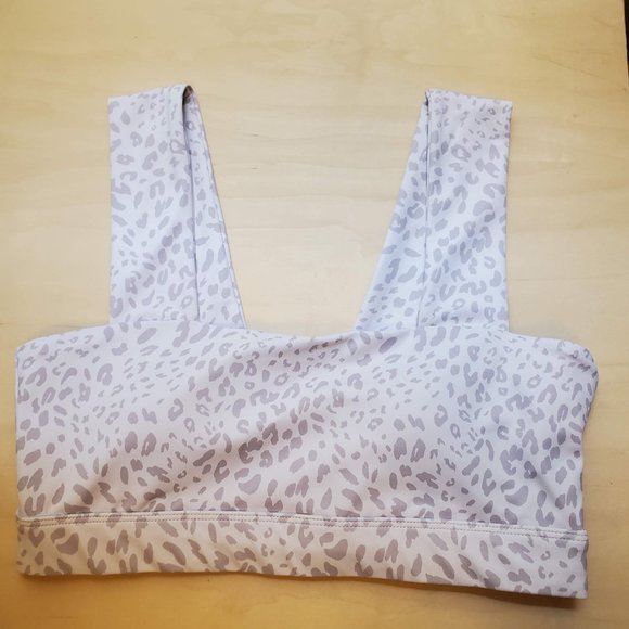 ALLFENIX Women’s Cheetah Dark Stone Sports Bra in Sand Color - (Size M) - Picture 3 of 12